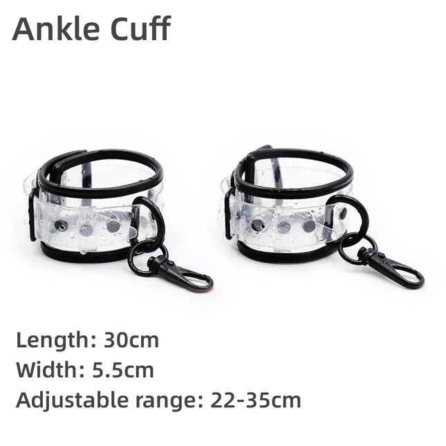 Adjustable Sex Handcuffs - Fetish Hand Shackles BDSM Binding Toys, SM Restraints Exotic Bondage Cuffs, Adult Game for Women