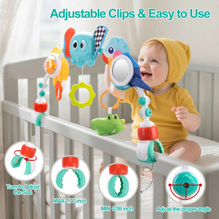 Baby Stroller Arch Toys Pram Activity Arch Toys  Bouncer Toy Sensory Development Arch Baby Car Seat Toys Fine Motor Skills Toys