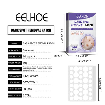 Face Dark Spot Correcting Patches Acne Patch Pimple Removal Concealer Brightening Lightening Melasma Invisible Spots Marks Cover