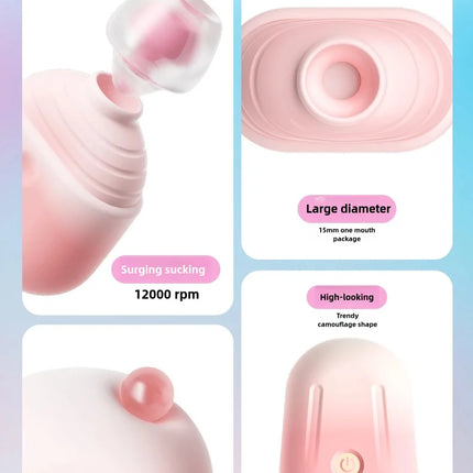 Ice cream portable vibrating sucking masturbation massager clitoris nipple vibrating sucking stimulator sex toys adult products