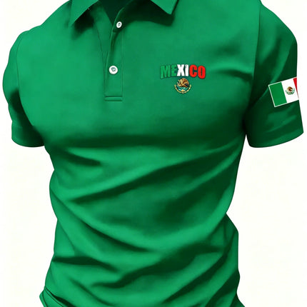 Men's short-sleeved POLO shirt for summer casual fashionable and comfortable 3D letter pattern print Casual Sport men clothing