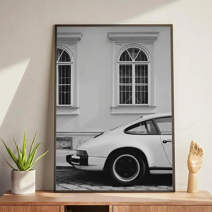 Black and White Luxury Car Vehicle Poster Modern and Elegant Wall Stickers for Home Decor Living Room Dormitory Wall Art