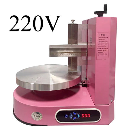 Semi Automatic Birthday Cake Smoothing Machine Cake Plastering Cream Layer Filling Maker