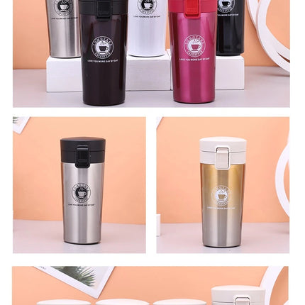 380ML/510ML Thermal Mug Double-layer Stainless Steel Coffee Cup Tea Vacuum Flask Thermos Water Bottle Leak-proof Thermos Mug