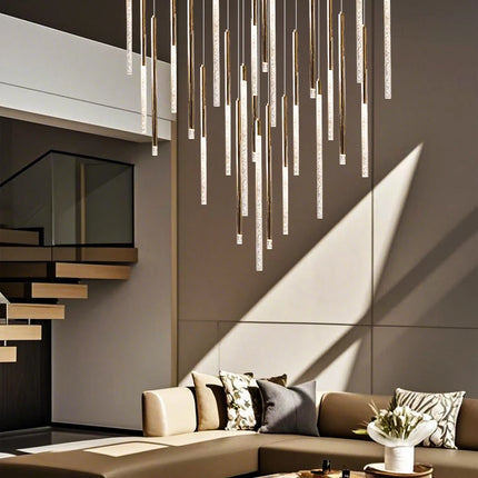 Hotel lobby LED Chandelier Luxury Villa hall Living room Crystal Chandeliers Customable High Ceilings Chandelier
