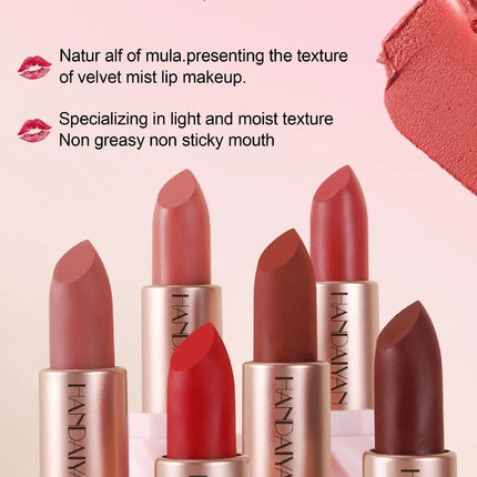 Matte Velvet Lipstick Ice Cream Long Lasting Waterproof Nourishing Moisturizing Highly Pigmented Satin Lip Gloss Non Stick Cup
