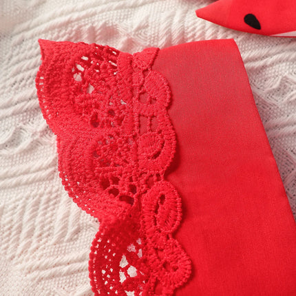 Newborn Baby Girl Summer Sleeveless Watermelon  V Neck European and American style Princesses Dress