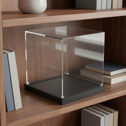 Acrylic Display Box Sturdy Construction Transparent Dustproof Cover Figurine Display Stand Stackable Design Household Storage