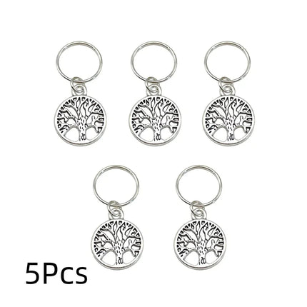 30Pcs/Lot Mix Color Charms Hair Braid Dread Dreadlock Beads Clips Cuffs Rings Hoop Adjustable Jewelry 14MM Clasps Accessories