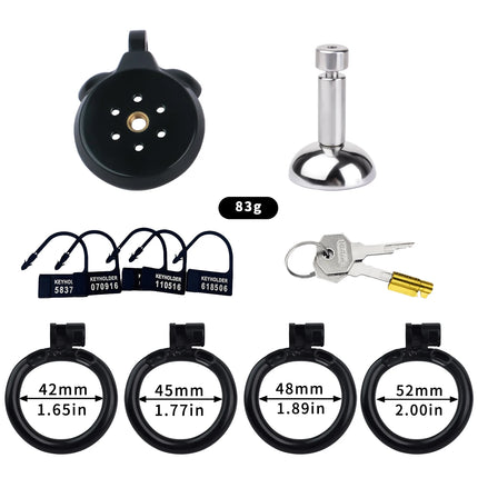 FRKO Flat Inverted ABS Sissy Male Chastity Cage Set 4 Size Arc Penis Ring Cock Lock CBT Cage 정조대 Sex Toys Men 3216/3216A/B/C