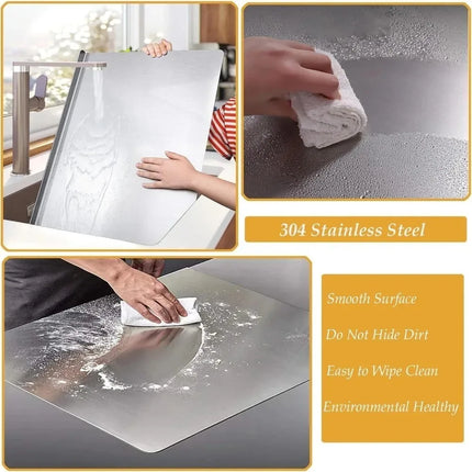 Large Size Household stainless steel chopping board Double Panel multifunctional Pastry Baking Board chopping board Kitchenware