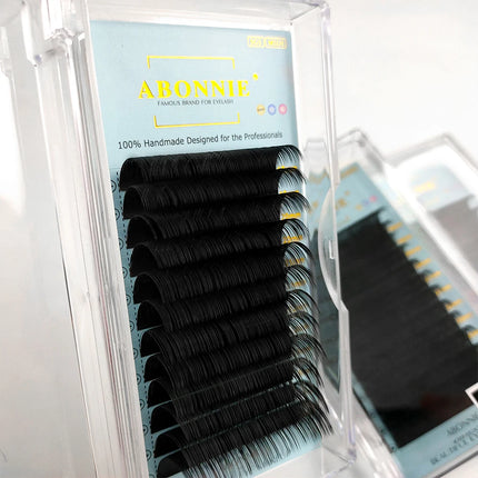 ABONNIE Cashmere Individual Eyelash Extension Classic Lashes Extensions Trays Matte Black Soft Mink False Eyelashes