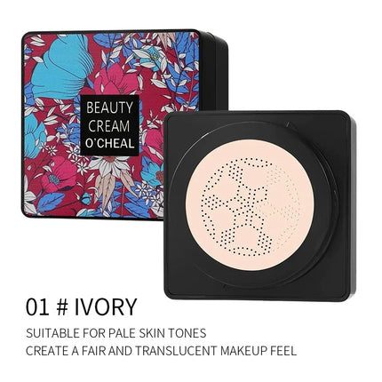 Air Cushion Foundation CC Cream Lightweight Natural Moisturizing Concealer Long Lasting Even Skin Tone Contour Makeup