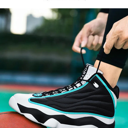 Hot Sale Basketball Shoes Men Women High Top Leather Outdoor Sport Shoe Unisex Anti-Slippery Basketball Boots Couples Sneakers