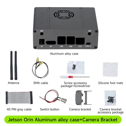 Yahboom Jetson Orin Case Aluminum Alloy Optional Camera Holder Suitable For Jetson Orin Nano SUPER Jetson Orin NX SUPER Kits