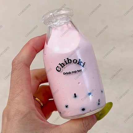 Boba Tea Stress Ball Bubble Tea Fidget Toy Water Bottle Squishy ASMR Anti Stress Funny Novelty Toy Toys For Girl antiestrés