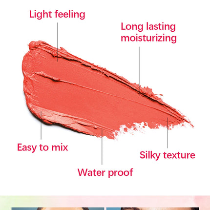 Tinted Mositure Blush Stick Face Pink Cream Cheek Blusher Cosmetics 3 in 1 Makeup Tubes used on lips eyes cheeks
