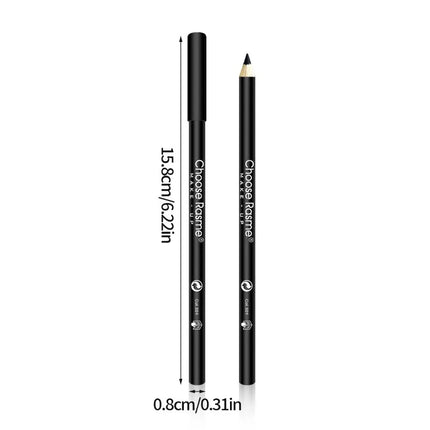 1-20Pcs Waterproof Eyeliner Pencil Long-Lasting High Pigmented Black Wooden Eyeliner Eyebrow Pen Hard Refill Smooth Eyes Makeup