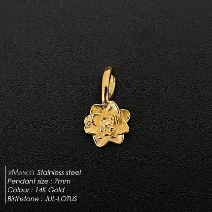 eManco Gold Color Stainless Steel Diverse Flower Charms Natural Style for DIY Jewelry  Everyday Use Factory Direct Sales