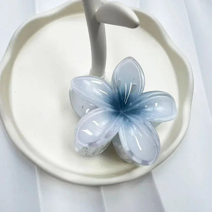 Hawaiian Gradient Hair Clips Flower Hair Claws Big Size Fashion Head Wear Hairpin for Women Girls Crab Barrette Hair Accessories