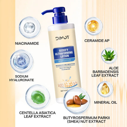 Ultra Firming Body Lotion 60ml Tighten Nourish Skin Boost Elasticity Niacinamide Hyaluronic Acid Shea Butter Body Lotion