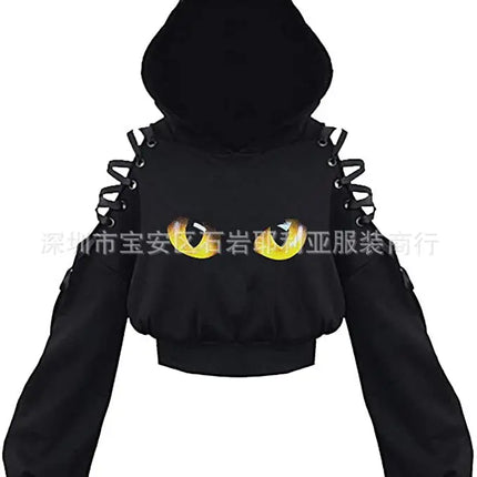 2021 Amazon European New Style Cute Cat Y-Back Sweatshirt Crew Neck China Made Other Patterned Hooded Sweatshirt For All Seasons