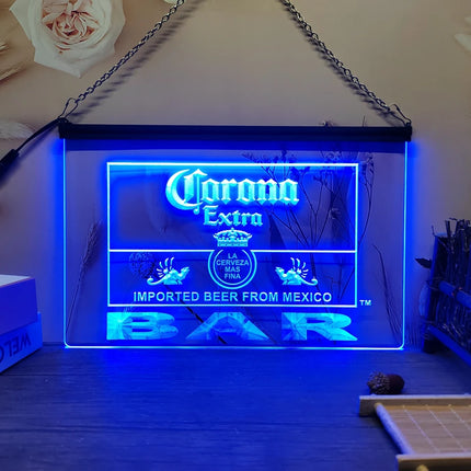 Corona Extra Bar Beer-3D Carving LED Neon Sign Home Decor Wall Wedding Creative Bedroom Desk