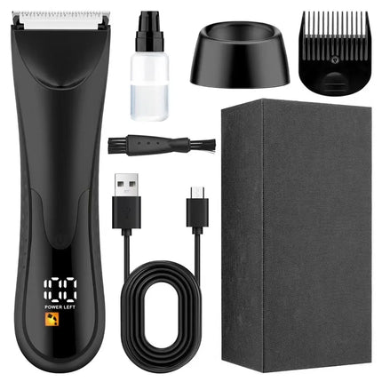 Electric Beard Trimmer for Men Cordless Hair Clippers Trimmer Set Waterproof Men Grooming Kit for Shaving Face Body Hair Trimmer