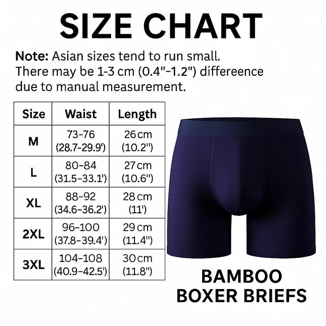 5pcs95% Bamboo Fiber 5% Spandex Men Length Long Leg Boxer Classic Design Comfortflex Waistband Underwear Man Sports Plus Size