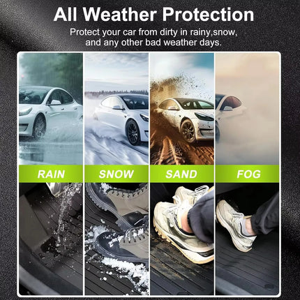 Floor Mats For 2025-2026 Tesla Model Y Juniper Premium/Performance TPE Floor Liner& Accessories Full-Door Sill Protective Cover