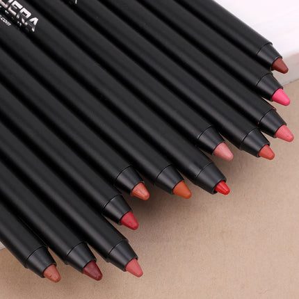 Long Lasting Lip Liner Colorful Matte Lip Liner Pencil Contour Tint Lipstick Tattoo Non-stick Cup Moisturizing Makeup Cosmetic