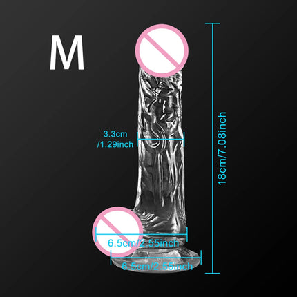 Realistic Dildo With Suction Cup Huge Jelly Fake Dick Big Penis Dildos Sex Toys for Woman Men Anal Butt Plug Adult Erotic