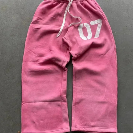 Y2k Embroidered Gray Casual Pants Camo Functional Tactical Functional Men's Women's Premium Jogging Drawstring Sweatpants
