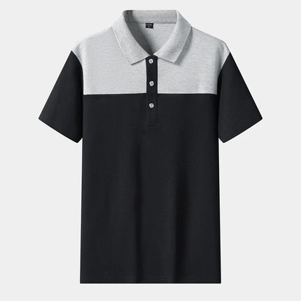New High-quality Big Kids Outdoor Sports Neutral Ice Silk Short Sleeved Polo Shirt For Men Fashionable and Trendy Casual T-shirt