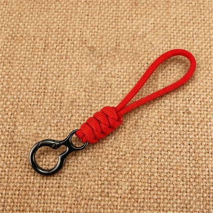 Outdoor Paracord Keychain with Trigger Snap Hook Hand-Woven Survival Camping Hiking Accessories for Car Keys Backpack EDC Gear