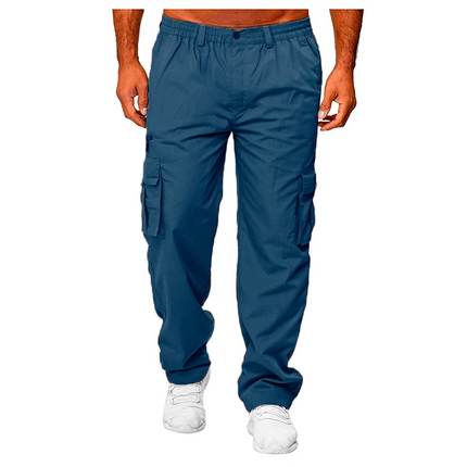 New Autumn Men's Sport Pants Casual Knitted Trousers With Zipper Pockets Solid Color Jogger pants Male pantalon chandal hombre