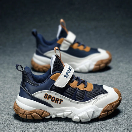 New Winter Versatile Childrens Sports Shoes Breathable Mesh Running Shoes with Foot Protection Soft Stable Daily Casual Shoes