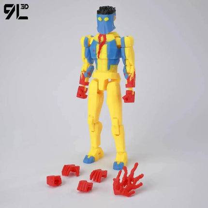 9L3D Lucky13 Dummy13 Reanimator Invinc Action Figure Toy 3D Printed Movable Doll Multi-Jointed Hero Collectible Desktop Ornament