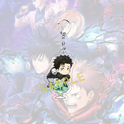 Anime JUJUTSU KAISEN 6cm Acrylic Cute Character Yuji Itadori Backpack Pendant Car Key Decoration Fan Gift Keychain