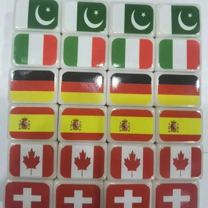 Hot Tiktok 64 Blocks Seaside Escape Mahjong With Flag Pattern Two Players Party Game Funny Parent Child Toy For Kids Gift