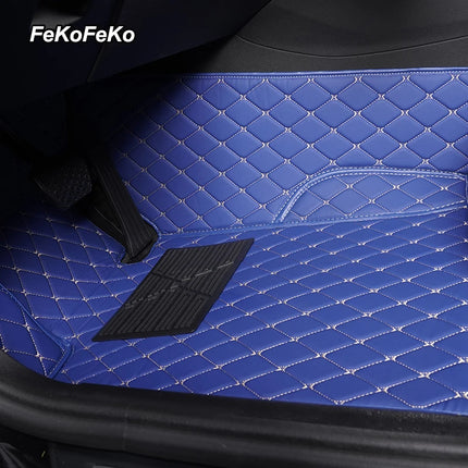 Custom Car Floor Mats For VW Polo Polo-Plus Polo-GTI Auto Carpets Foot Coche Accessorie