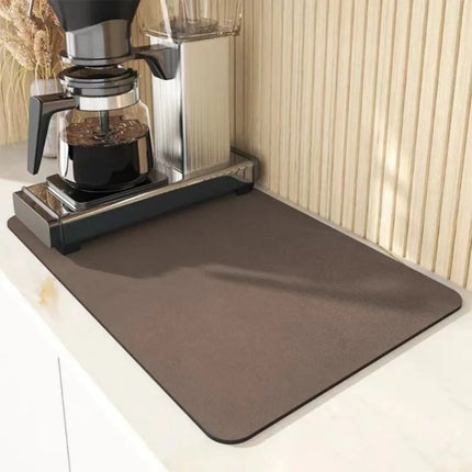 Super Absorbent Plate Rubber Back Anti Slip Quick Drying Drainage Pad Suitable for Coffee Machines Kitchen Utensils Placemats
