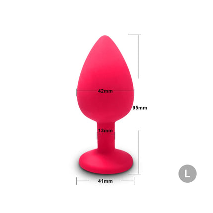 S/M/L Anal Plug Butt Vibrator Women/Men Soft Silicone Detachable Erotic Bullet Anal plug Bullet Gay Sex Toys for Adults Sex toy