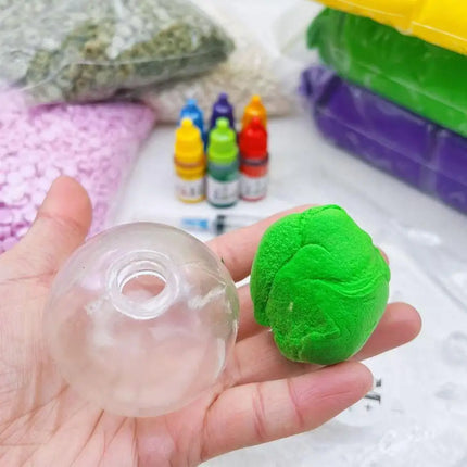 DIY Stress Ball Kit Blank Pressure Ball Skin DIY Kit with Expander Tool Make Your Own Stress Toy for Adults Beginners