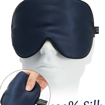 100% Natural Mulberry Silk Sleep Mask Soft and Comfortable Eye Patches Soft Blindfold Smooth Eye Mask Eyeshade Eye Cover Patch