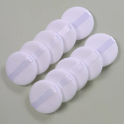 2-5-10-20Pcs Portable and Practical High-Grade White Round Powder Puff for Base and Fixing Makeup