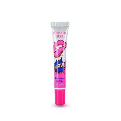 Romantic Bear Hot Selling Waterproof Lipstick Famous Brand Beauty Red Wow Makeup Matte Lip Gloss Impermeavel lip gloss Cosmetics