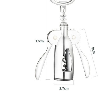 Hand Movement Bottle Opener Classic And Practical Stainless Steel Wine Opener Portable Wine Cork Remover Kitchen Gadgets