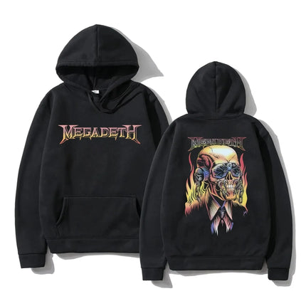 2025 Winter Oversized Essential Men Megadeths 'Hi-Con Vic' (Black) Hoodies Women Thermal Sweatshirt Ladies Long Sleeves Unisex