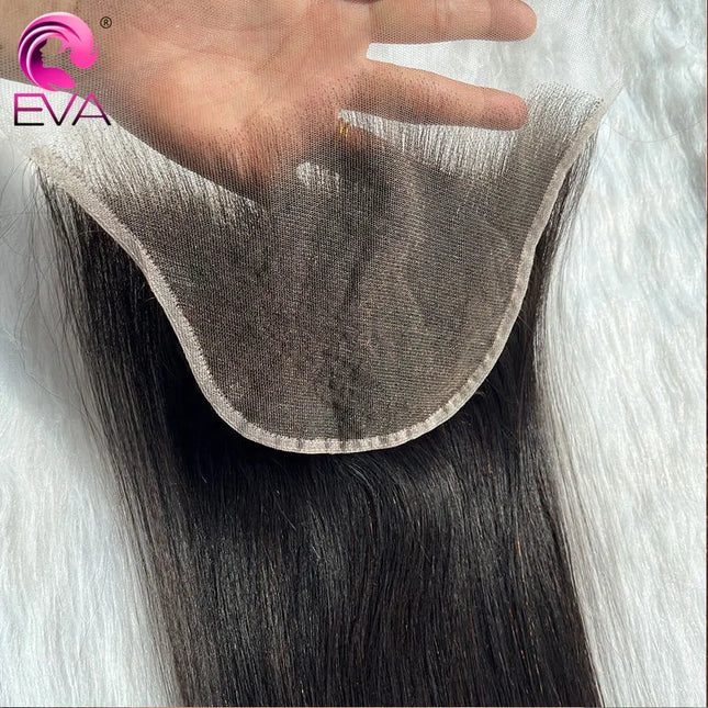 Eva Hair 9x6 Invisible HD Lace Closure Ultra Thin HD Lace Melt Skins Pre Plucked 13x4 13x6 HD Lace Frontal Straight & Body Wave